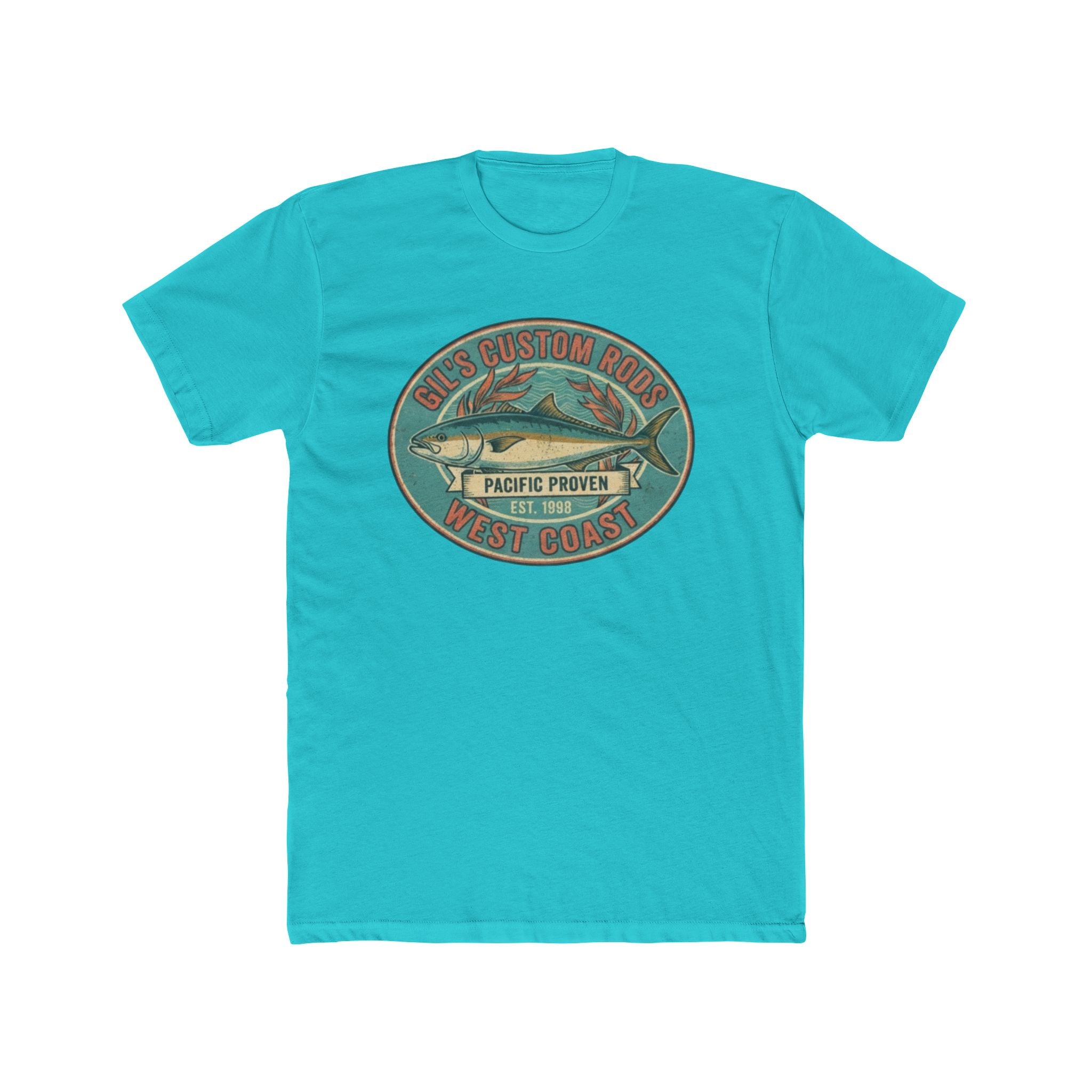 West Coast Fish Vintage Tee — "Pacific Proven" Surf & Fishing Graphic T‑Shirt