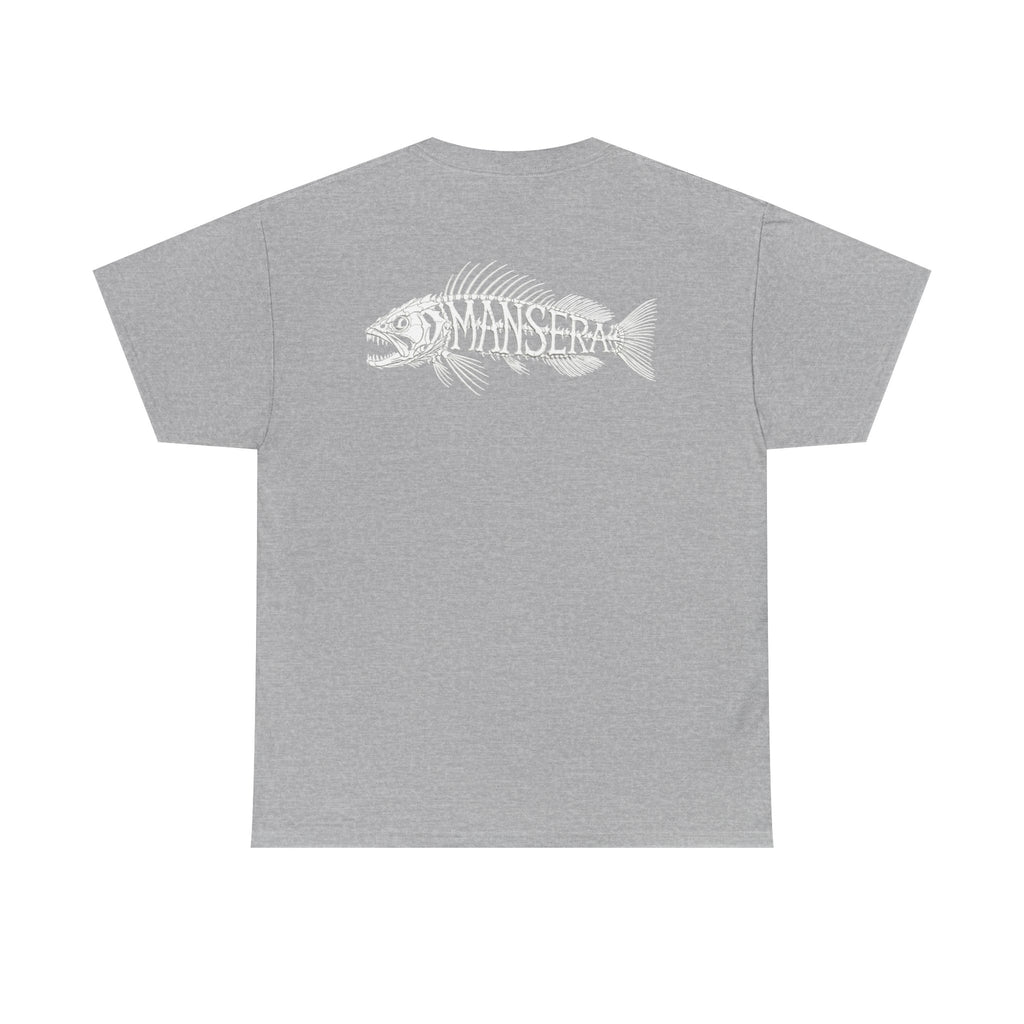 Fish Skeleton Tee — Minimal Coastal Fishing Graphic T-Shirt