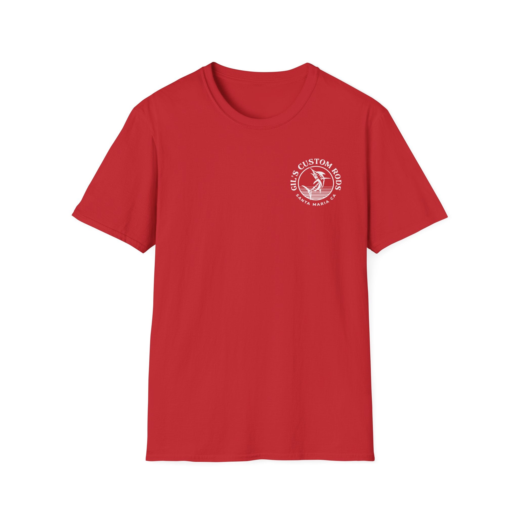 Custom Rods Fishing T-Shirt — Gil's Santa Maria CA Logo