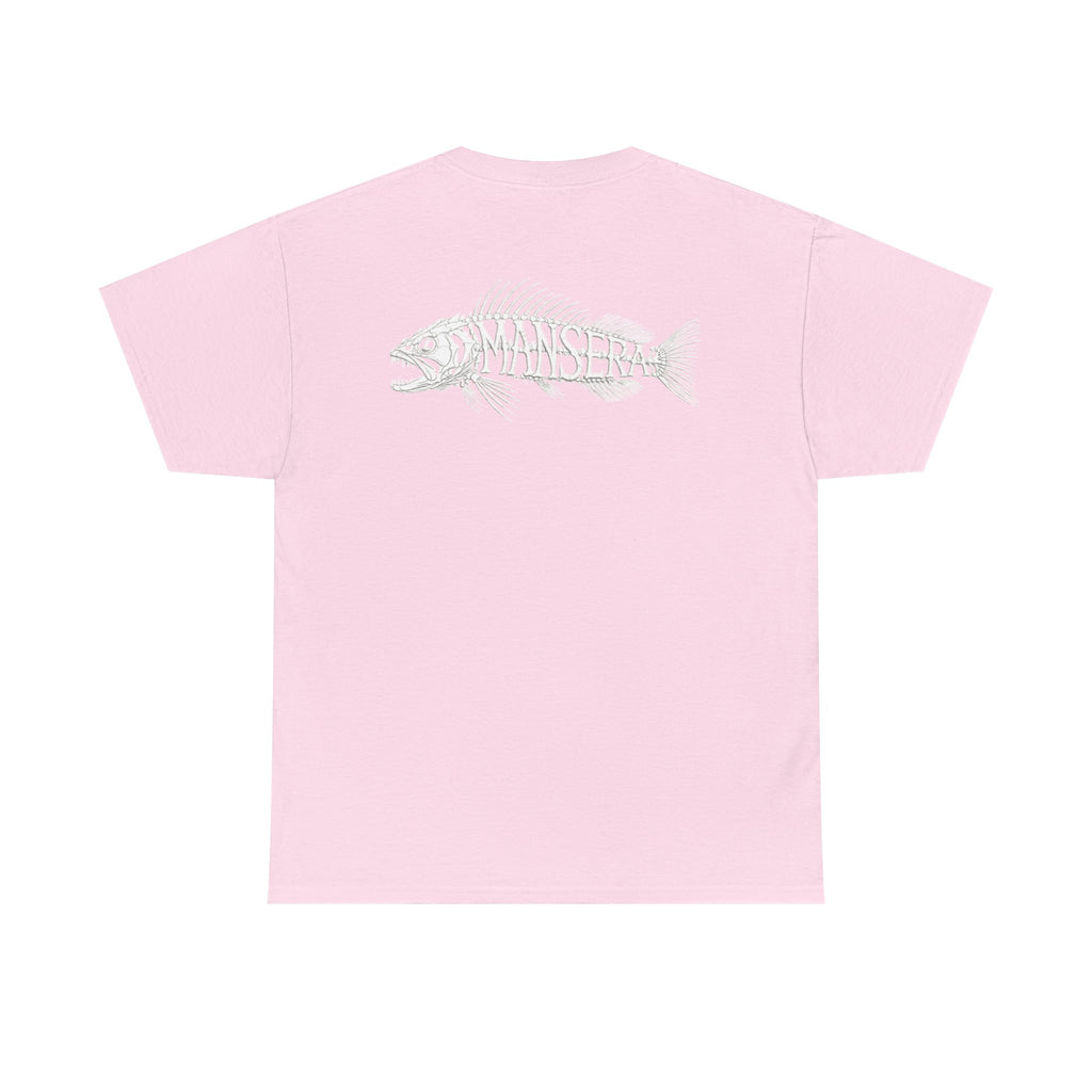 Fish Skeleton Tee — Minimal Coastal Fishing Graphic T-Shirt
