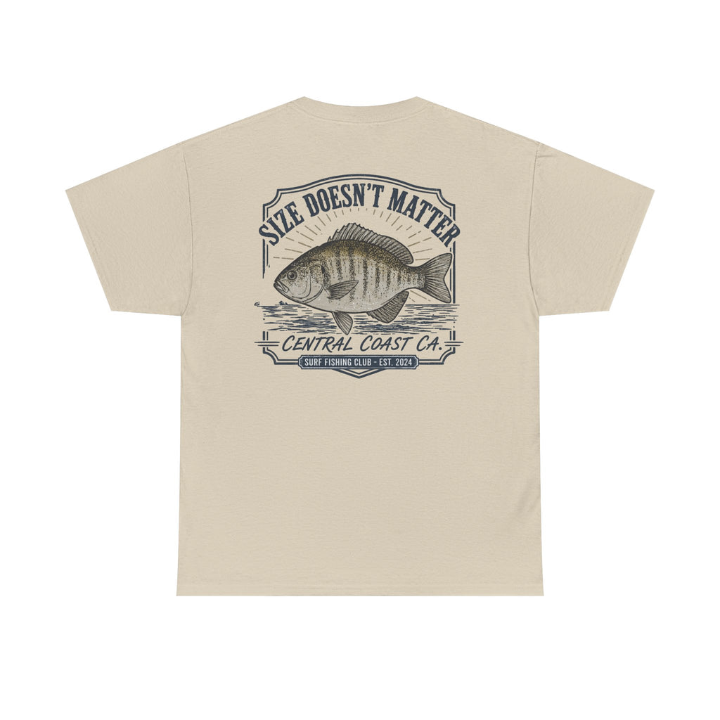 Fishing T-Shirt — "Size Doesn’t Matter" Central Coast Catch Tee