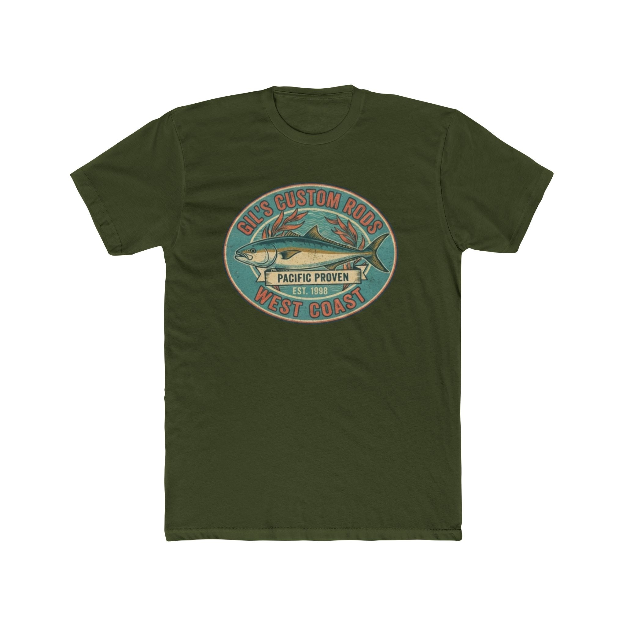 West Coast Fish Vintage Tee — "Pacific Proven" Surf & Fishing Graphic T‑Shirt