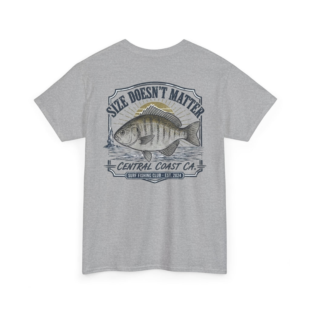 Fishing T-Shirt — "Size Doesn’t Matter" Central Coast Catch Tee