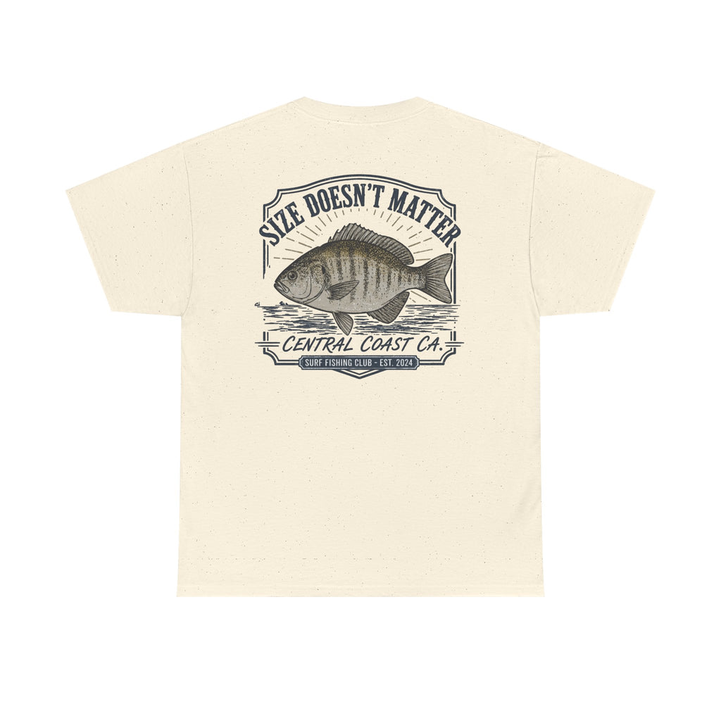 Fishing T-Shirt — "Size Doesn’t Matter" Central Coast Catch Tee
