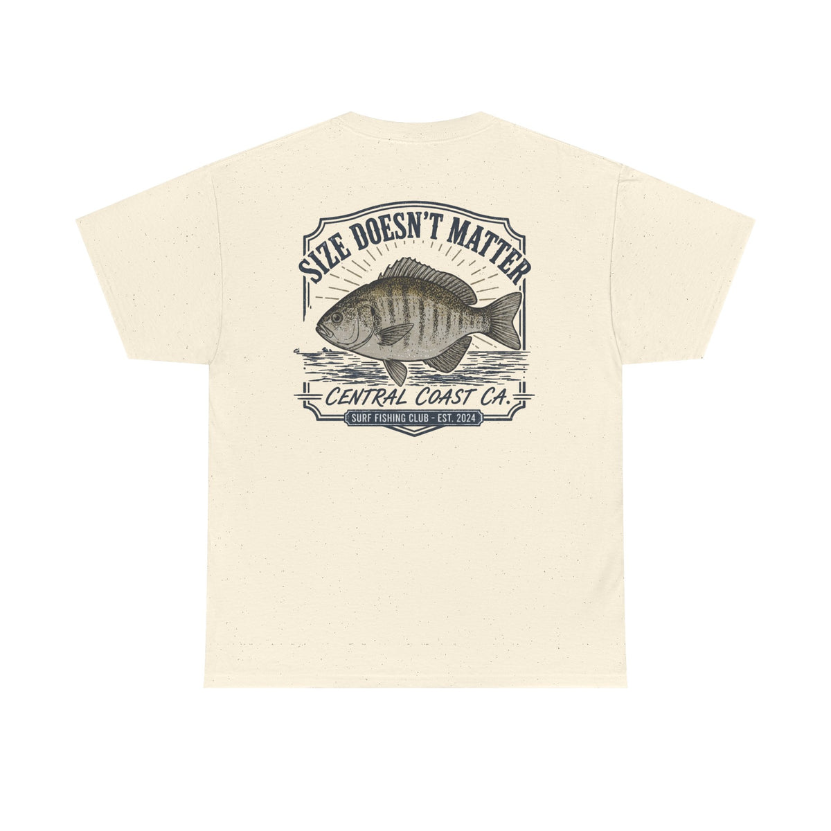 Fishing T-Shirt — "Size Doesn’t Matter" Central Coast Catch Tee