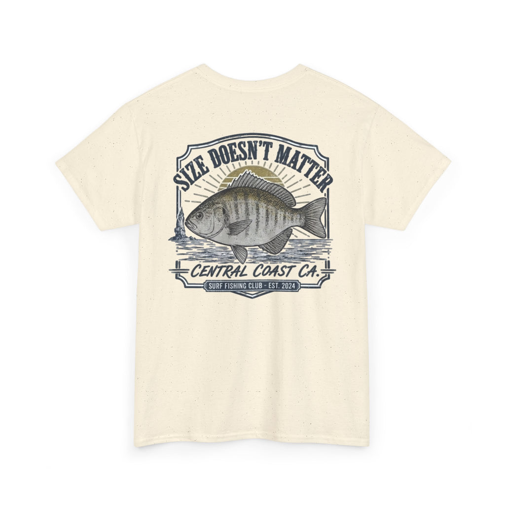Fishing T-Shirt — "Size Doesn’t Matter" Central Coast Catch Tee