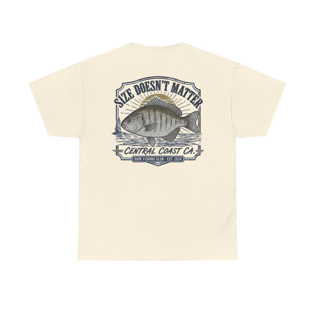 Fishing T-Shirt — "Size Doesn’t Matter" Central Coast Catch Tee