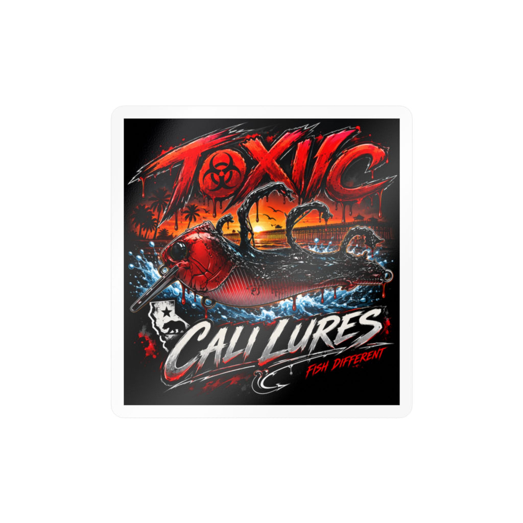 Toxic Cali Lures Fishing Decal — Kiss-Cut Vinyl Sticker