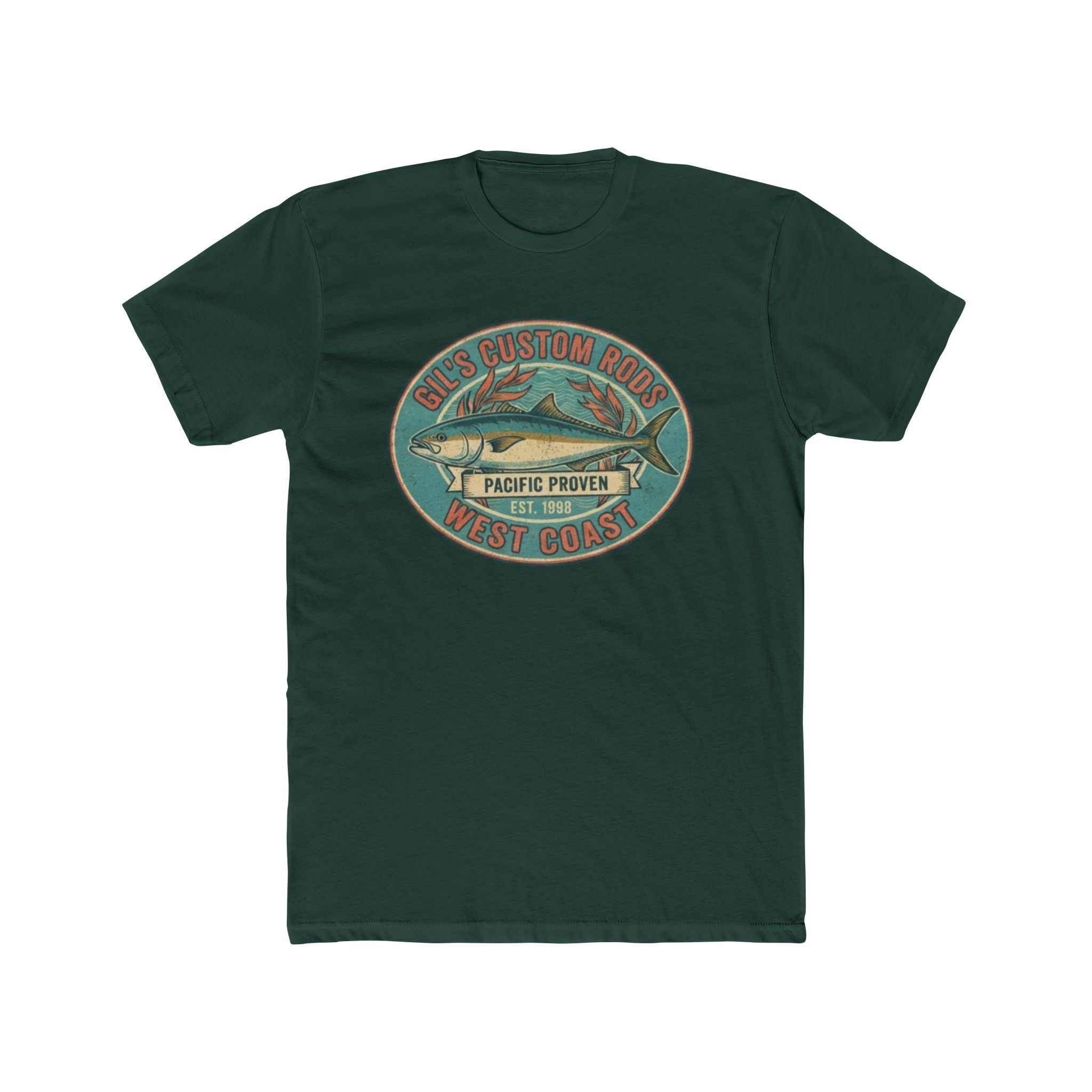 West Coast Fish Vintage Tee — "Pacific Proven" Surf & Fishing Graphic T‑Shirt
