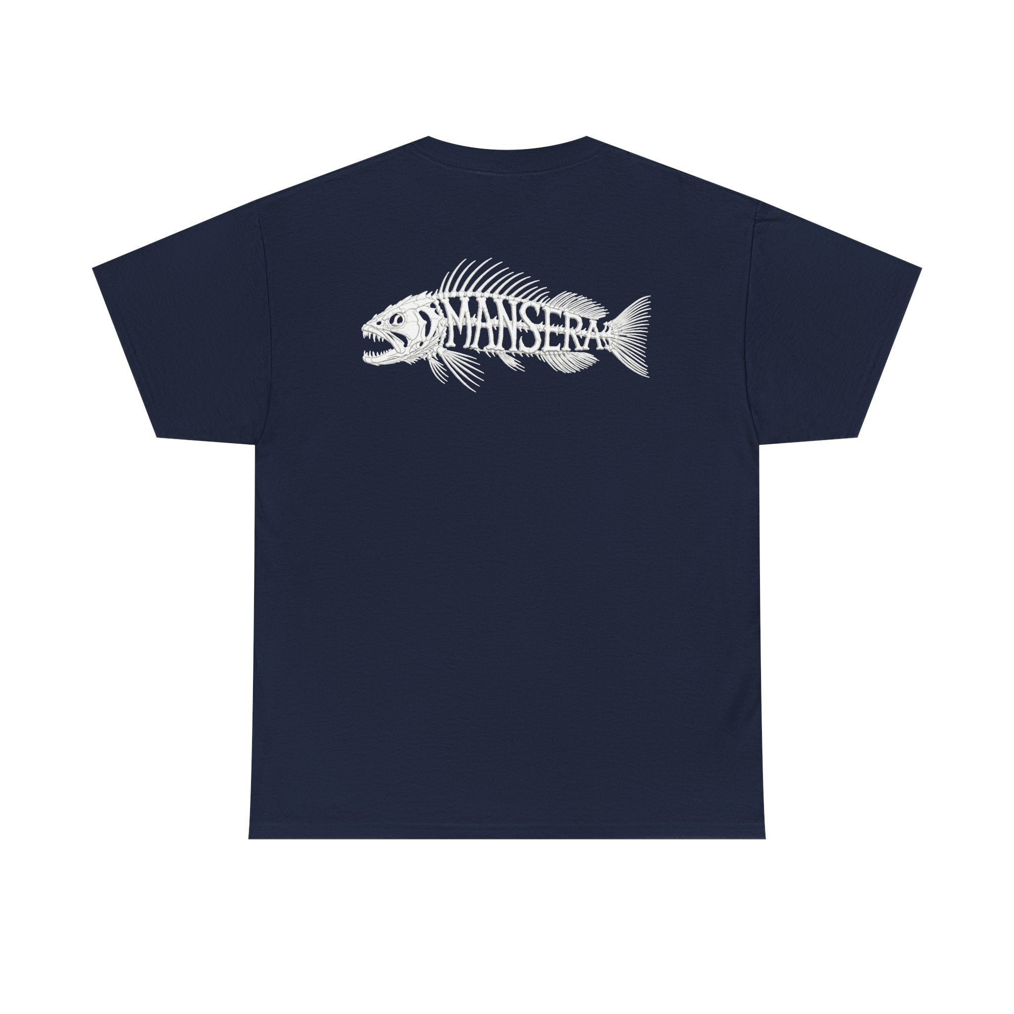 Fish Skeleton Tee — Minimal Coastal Fishing Graphic T-Shirt