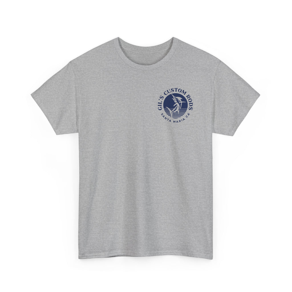 Fishing T‑Shirt — "Gils Custom Rods" Bass Graphic Tee