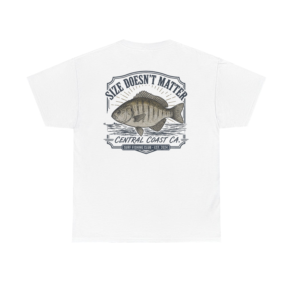 Fishing T-Shirt — "Size Doesn’t Matter" Central Coast Catch Tee