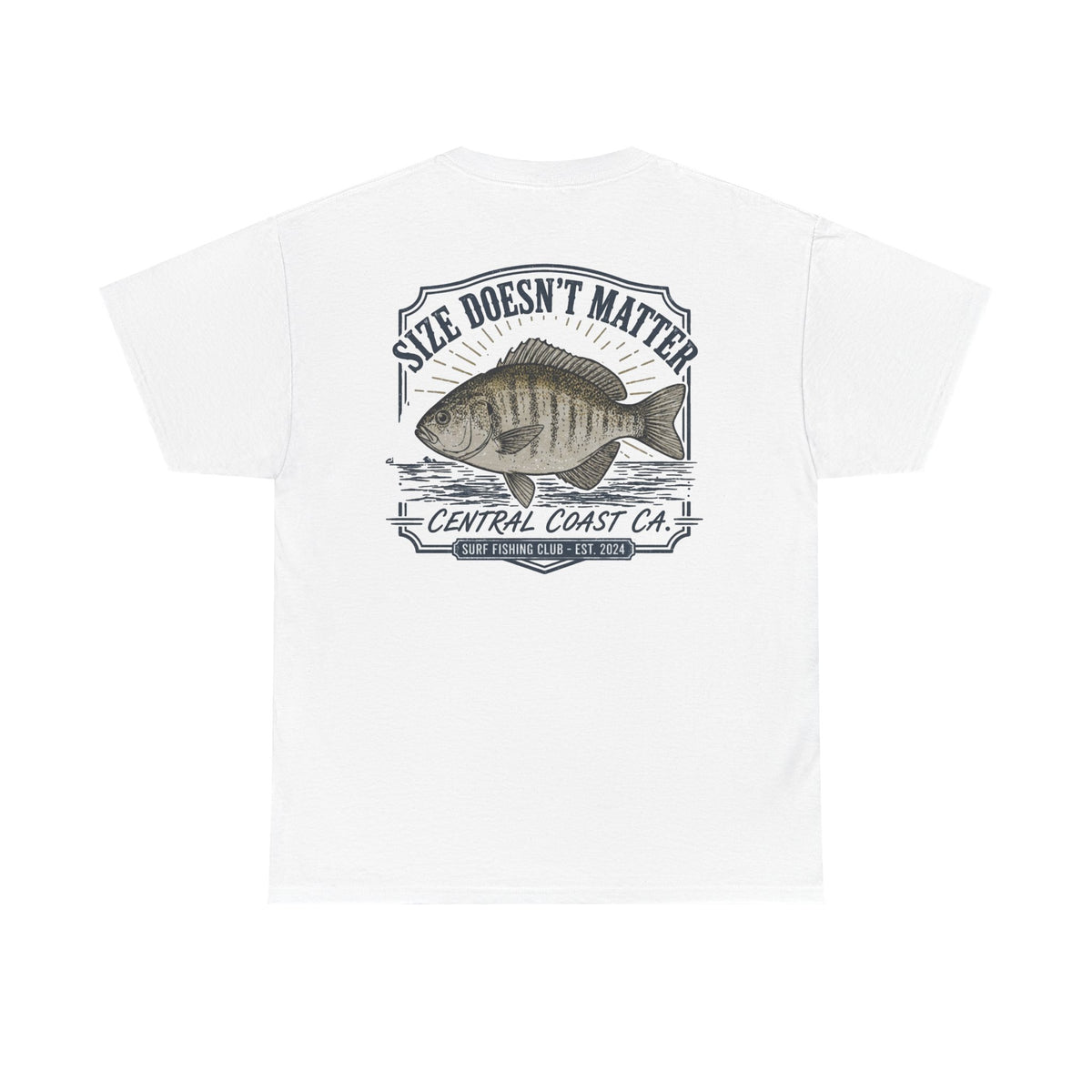 Fishing T-Shirt — "Size Doesn’t Matter" Central Coast Catch Tee