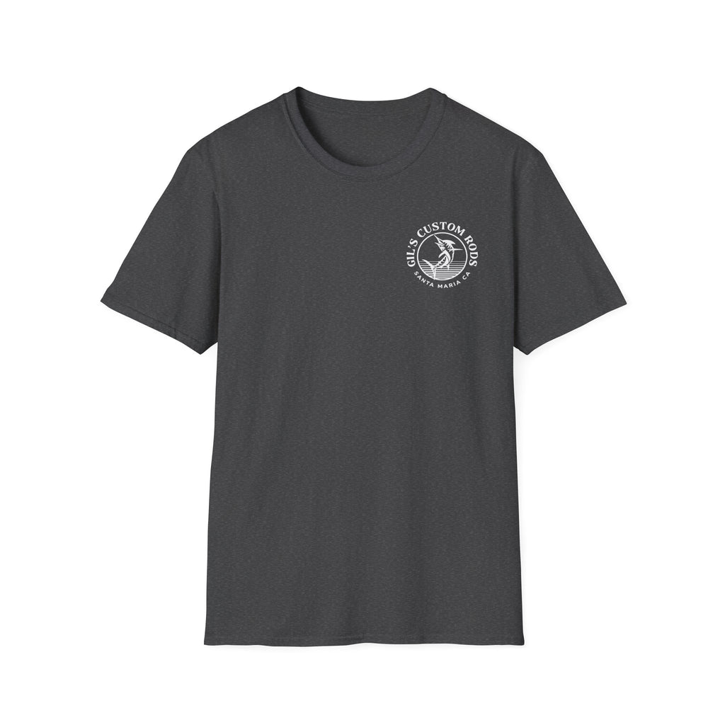 Custom Rods Fishing T-Shirt — Gil's Santa Maria CA Logo