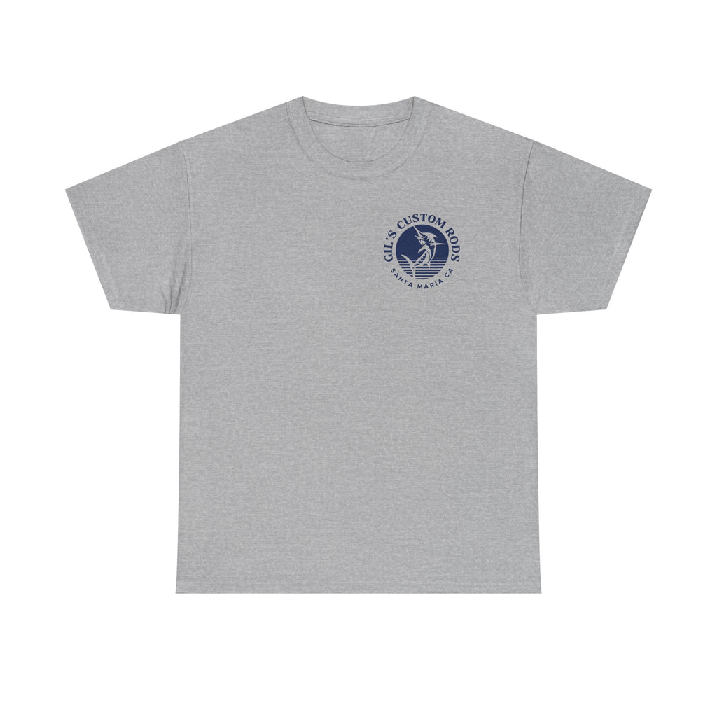 Fishing T‑Shirt — "Gils Custom Rods" Bass Graphic Tee