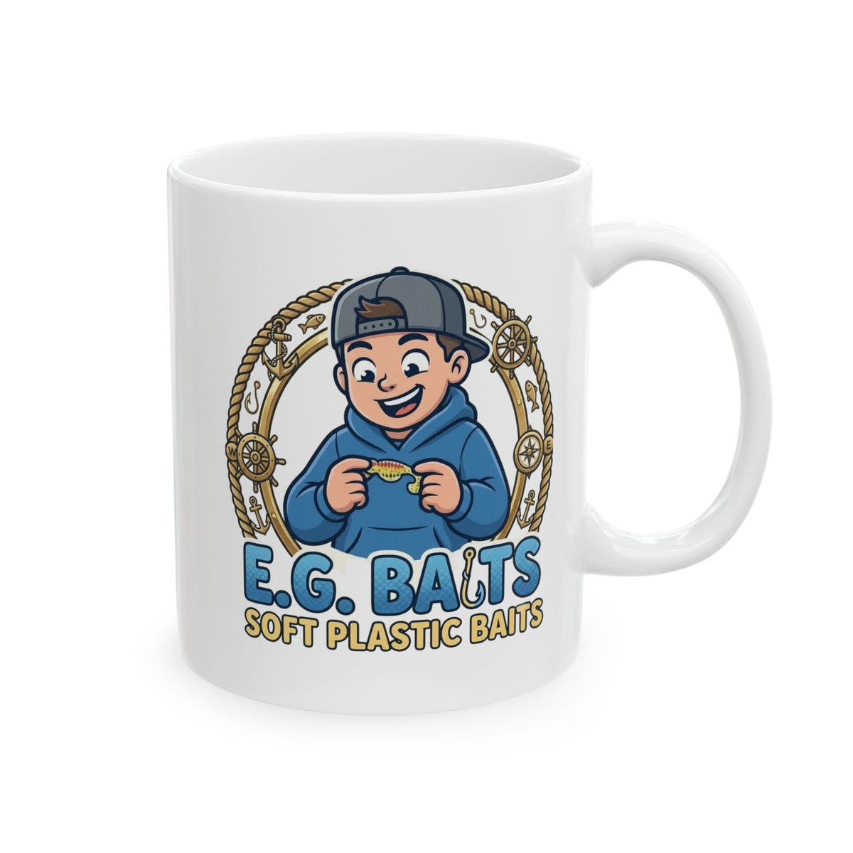 Sea Captain Nautical Ceramic Mug – “Eats Sea Sprouts” Vintage Maritime Coffee Cup (11oz & 15oz)