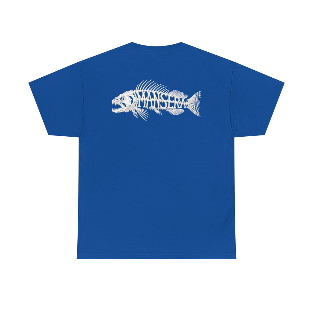 Fish Skeleton Tee — Minimal Coastal Fishing Graphic T-Shirt