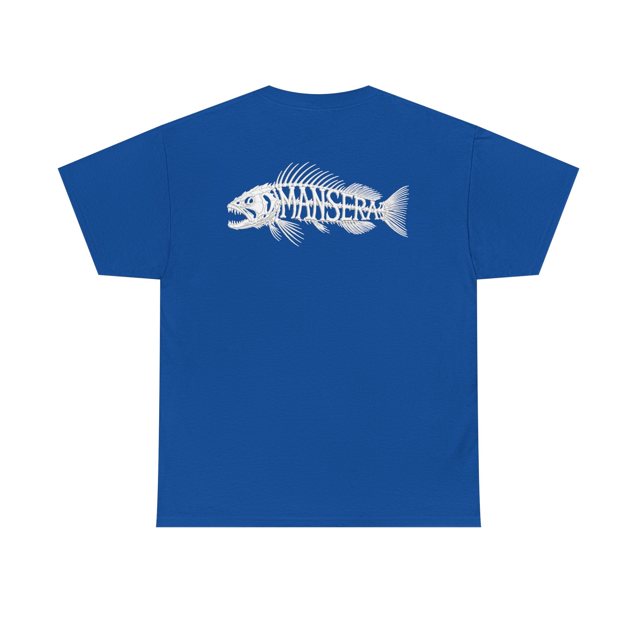 Fish Skeleton Tee — Minimal Coastal Fishing Graphic T-Shirt