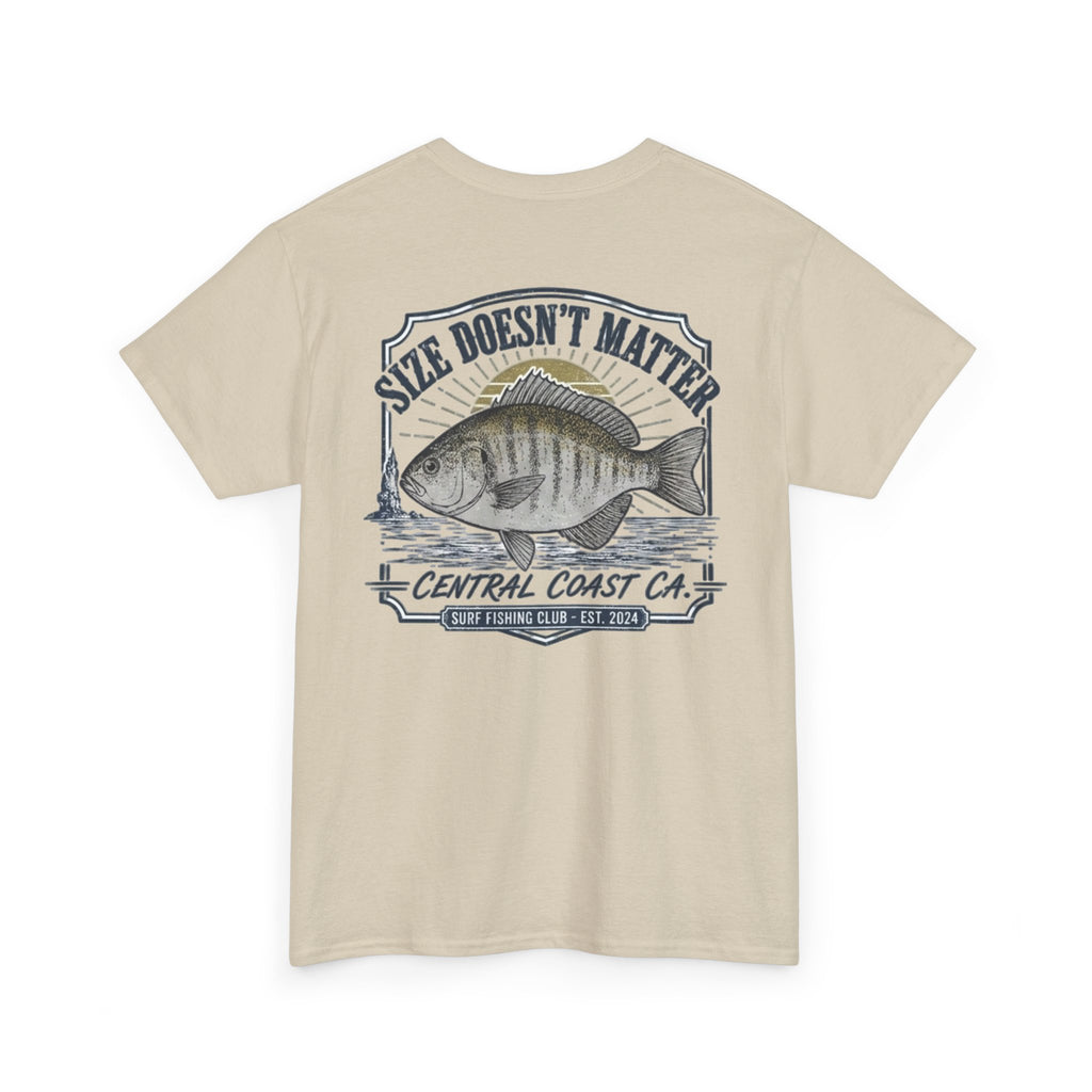 Fishing T-Shirt — "Size Doesn’t Matter" Central Coast Catch Tee