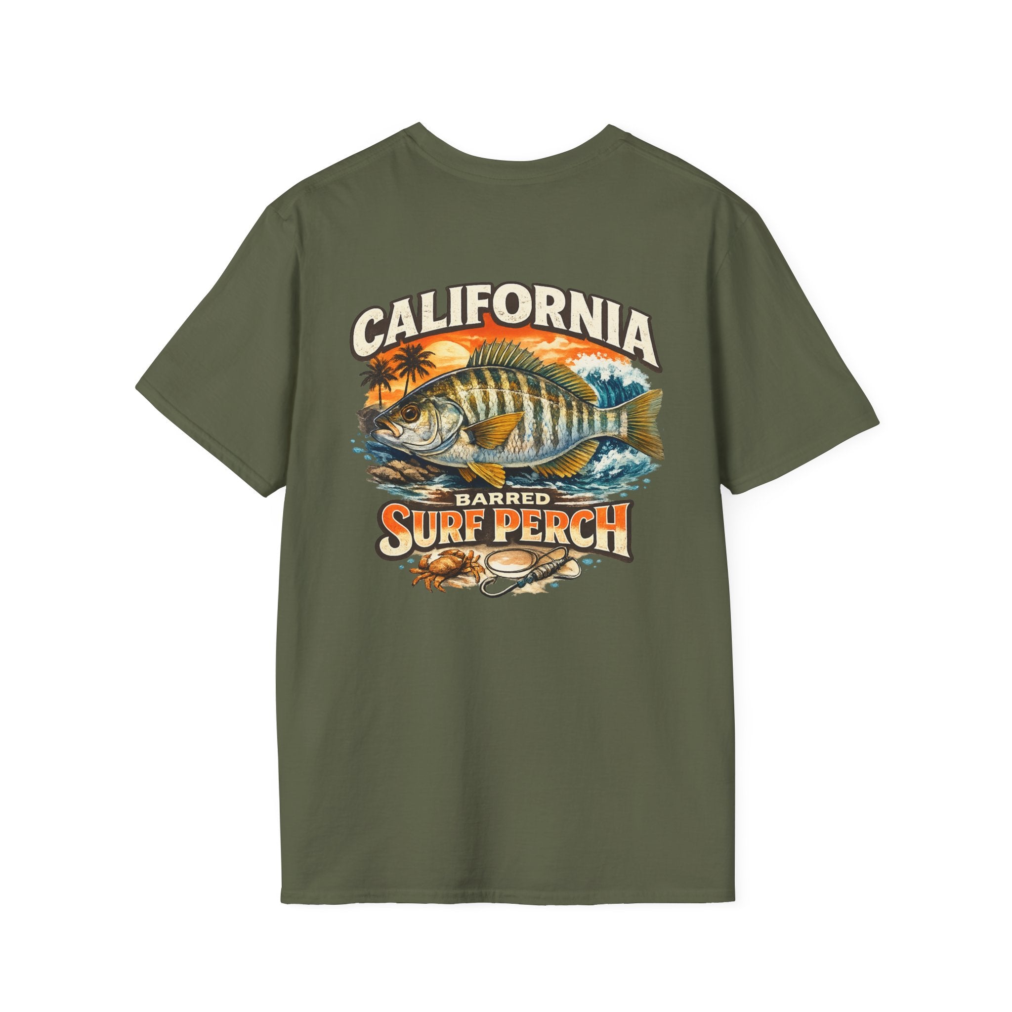 Custom Rods Fishing T-Shirt — Gil's Santa Maria CA Logo
