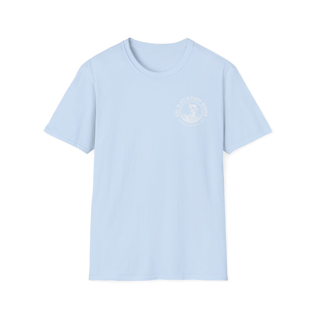 Gill's Custom Rods Logo T-Shirt — Santa Maria Fishing Tee